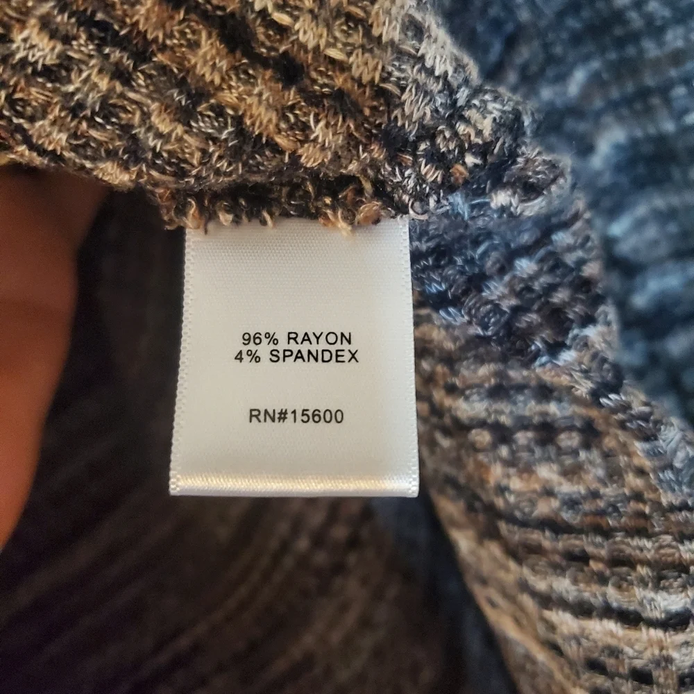 Kate & Sam Soft Flowy Cowlneck Funnelneck Size Small - Picture 8 of 11